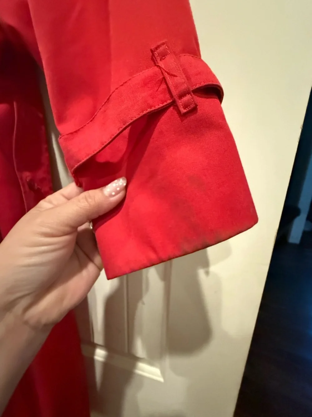 Burberrys London Bright Red Trench - Picture 8 of 10